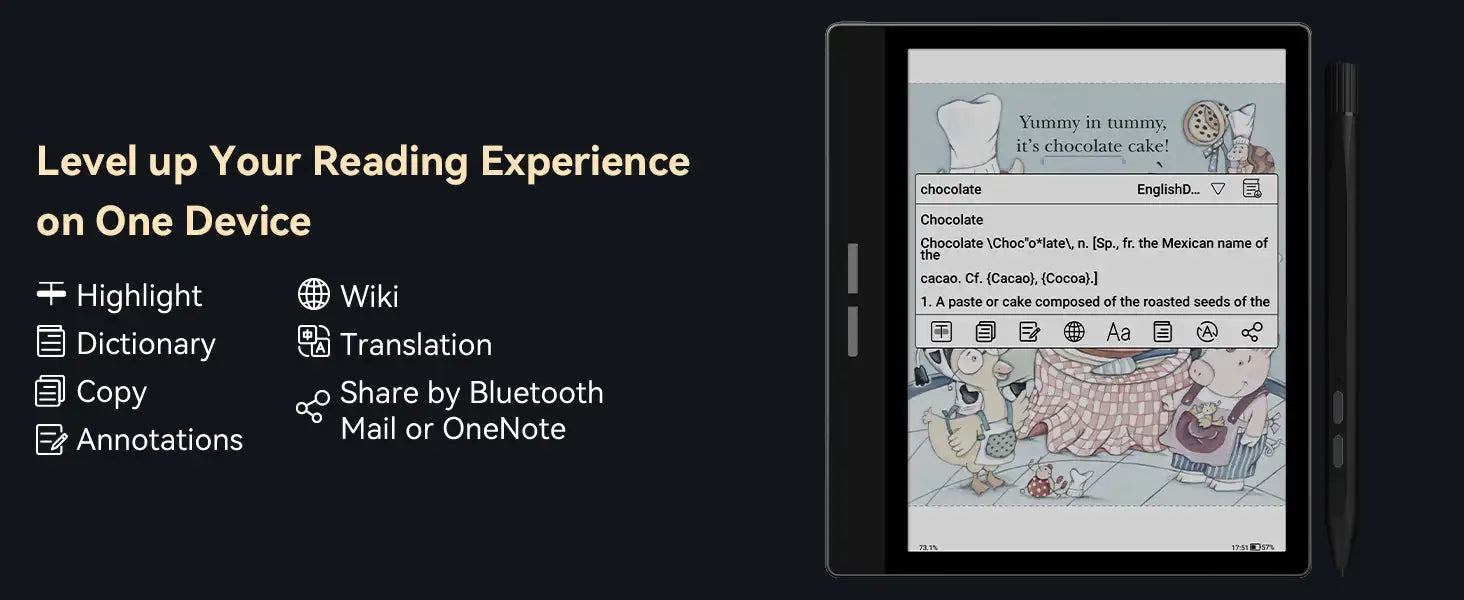 7-inch Eink screen E-book Reader